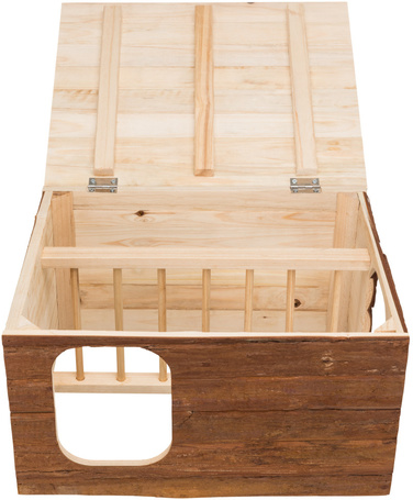 Trixie Hilke házikó beépített széna tartóval