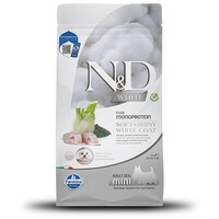 N&D White Dog Adult Mini tengeri sügér, spirulina & édeskömény