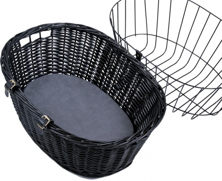 Trixie fonott szállítókosár kerékpárra kutyáknak