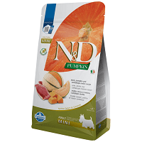 N&D Dog Grain Free Adult Mini sütőtök, kacsa & sárgadinnye kistestű felnőtt kutyáknak | Gabonamentes kutyatáp #1