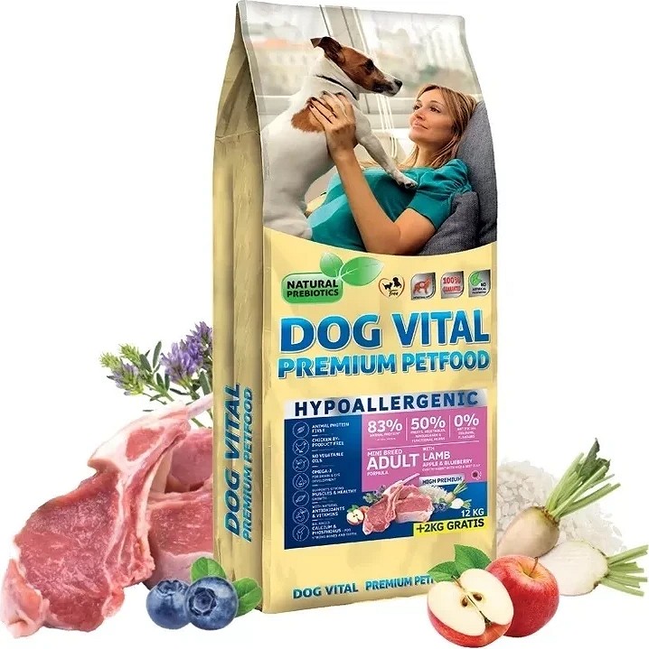 Dog Vital hrană hipoalergenică Adult Mini cu miel