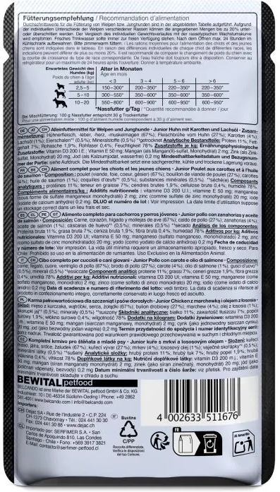 Belcando Junior Chicken with carrots & salmon oil - Pliculețe - zoom