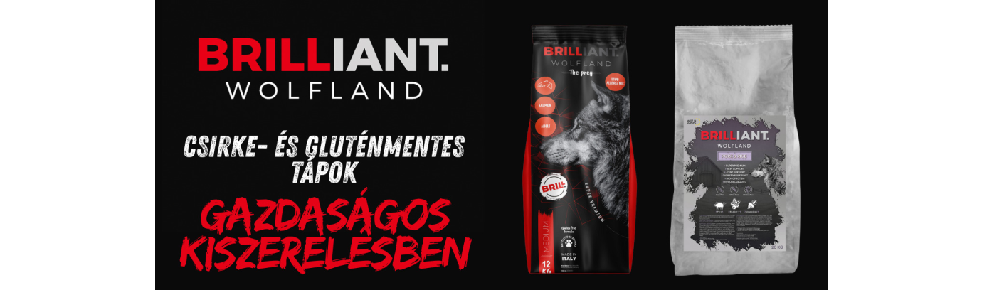 Új kedvenc a tálban: Brilliant Wolfland – csirke- és gluténmentes tápok gazdaságos kiszerelésben