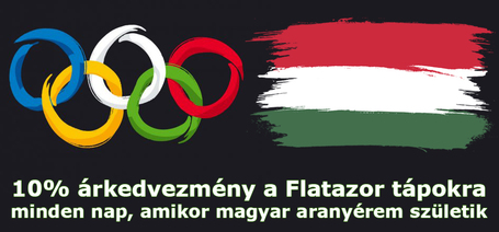 10% Flatazor árkedvezmény minden nap, amikor magyar aranyérem születik Tokióban