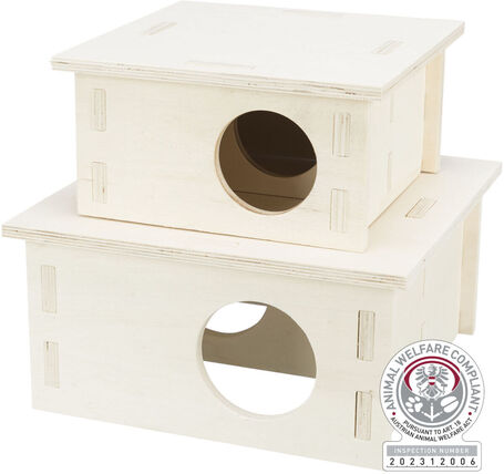 Trixie kétkamrás fából készült odú rágcsálóknak