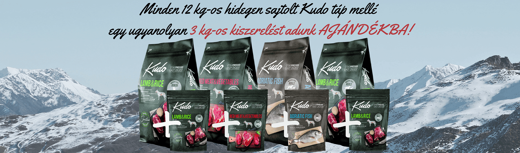 Kudo +3kg kis zsák ajándékba