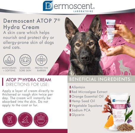 Dermoscent ATOP 7 Hydra Cream kutyáknak és macskáknak