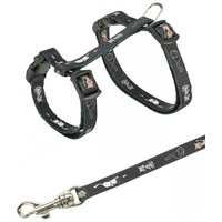 Trixie egérmintás hám és póráz kölyök cicának #3