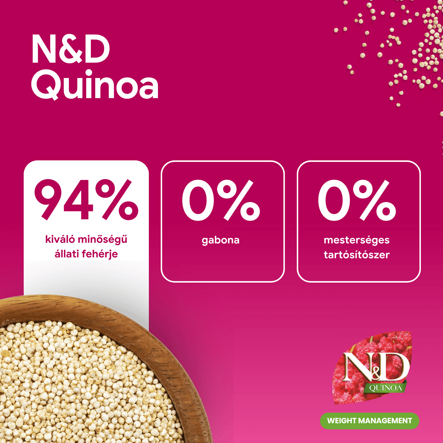 N&D Dog Grain Free Quinoa Weight Management Lamb