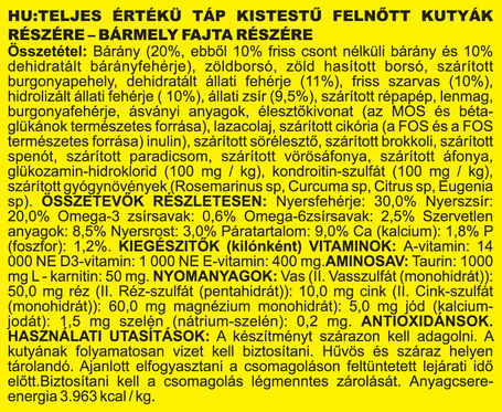 Ambrosia Dog Adult GF Fresh Venison & Lamb