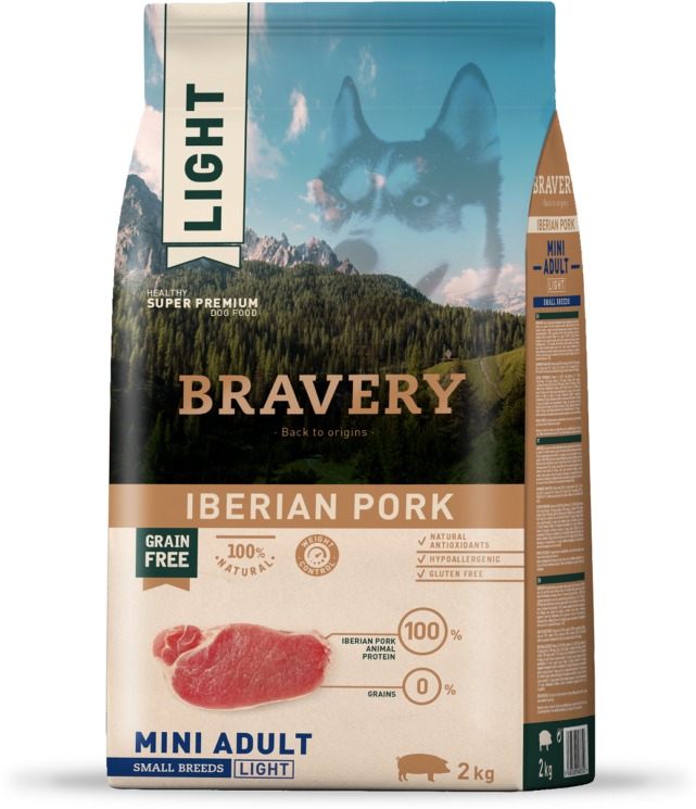 Bravery Dog Adult Mini Light Grain Free Iberian Pork
