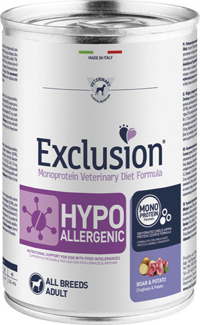 Exclusion Hypoallergenic Boar & Potat All Breeds