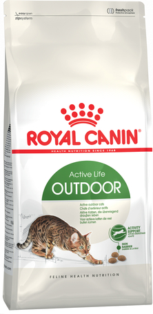 Royal Canin Outdoor - Szabadba gyakran kijáró, aktív felnőtt macska száraz táp