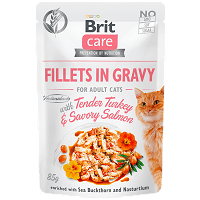 Brit Care Cat Curcan și Somon în sos 85 g
