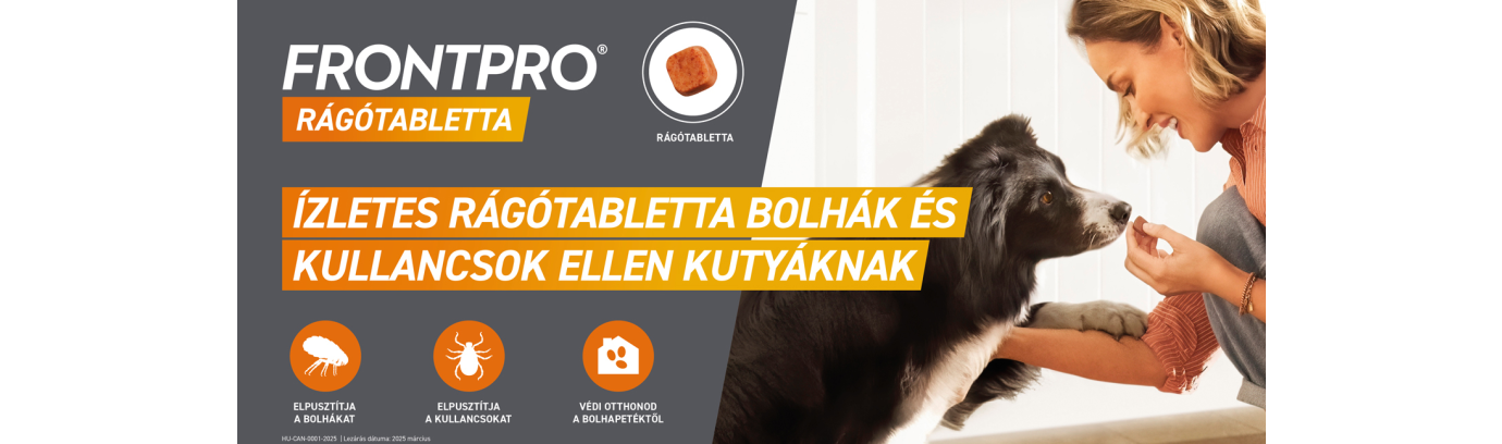 Frontpro rágótabletta bolha és kullancs ellen