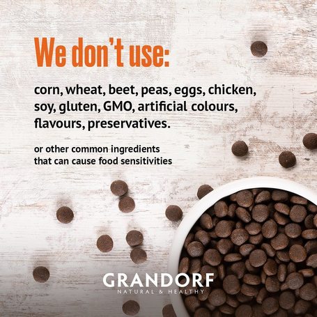 Grandorf Adult Low Grain Hypoallergenic Lamb & Turkey | Hipoallergén felnőtt kutyatáp bárányhússal és barna rizzsel