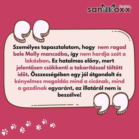Sandboxx ultra prémium csomósodó macskaalom