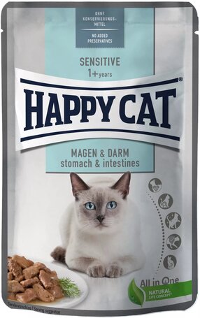 Happy Cat Sensitive Stomach & Intestines alutasakos eledel érzékeny gyomrú macskáknak