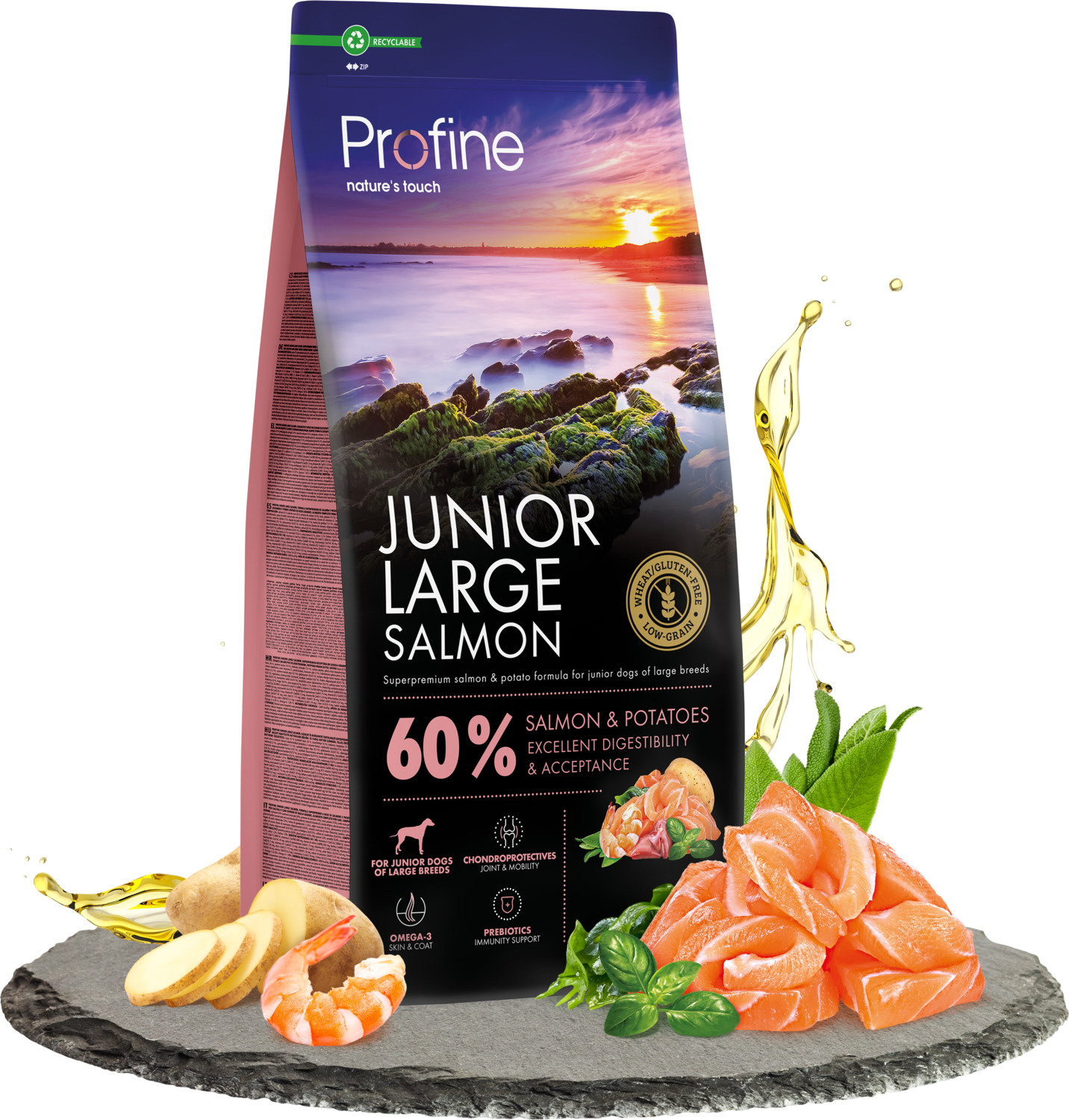 Profine Junior Large Salmon - zoom