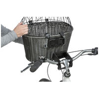 Trixie szürke fonott, biciklire szerelhető szállítókosár kisállatoknak #7