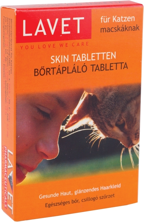 Lavet tablete pentru pielea pisicilor