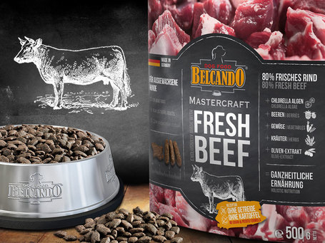 Belcando Mastercraft Fresh Beef | 80% friss marhahúsból készült szuperprémium német kutyatáp