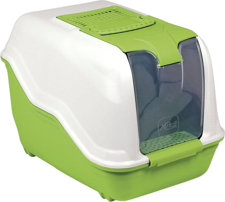 Netta Maxi kabrió tetős, könnyen tisztítható macska WC