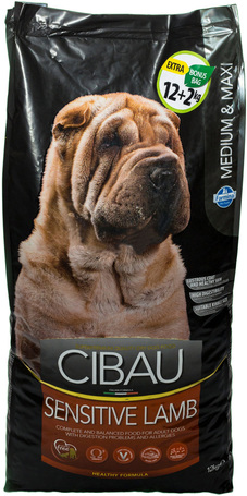 Cibau Sensitive Lamb Medium & Maxi | Emésztési problémák esetén ajánlott száraztáp közepes és nagytestű felnőtt kutyáknak