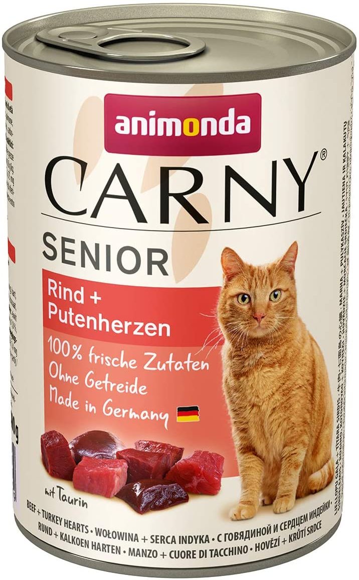 Animonda Cat Carny Senior conservă cu vită și inimă de curcan - zoom