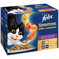 Felix Sensations zselés válogatás - Pulyka, Bárány, Makréla, Hering - Multipack (12 x 100 g) Felix Sensations zselés válogatás - Pulyka, Bárány, Makréla, Hering - Multipack (12 x 100 g)
