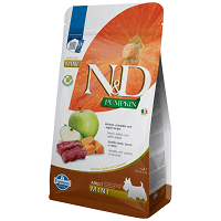 N&D Dog Grain Free Adult Mini dovleac, căprioară și măr hrană pentru câini adulți de talie mică