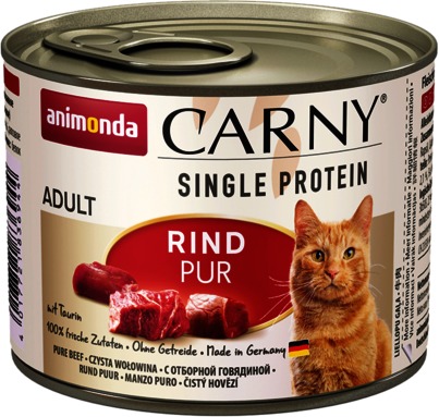 Animonda Carny Single Protein conservă de carne de vită pură pentru pisici - zoom