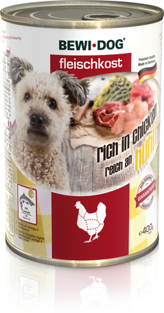 Bewi-Dog színtyúkhúsban gazdag konzerves eledel kutyáknak