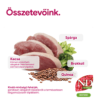 N&D Dog Quinoa Neutered Adult Mini kacsa, brokkoli és spárga #5