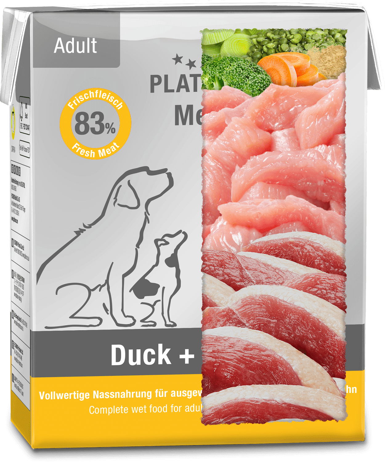 Platinum Menu hrană umedă cu rață și curcan - zoom