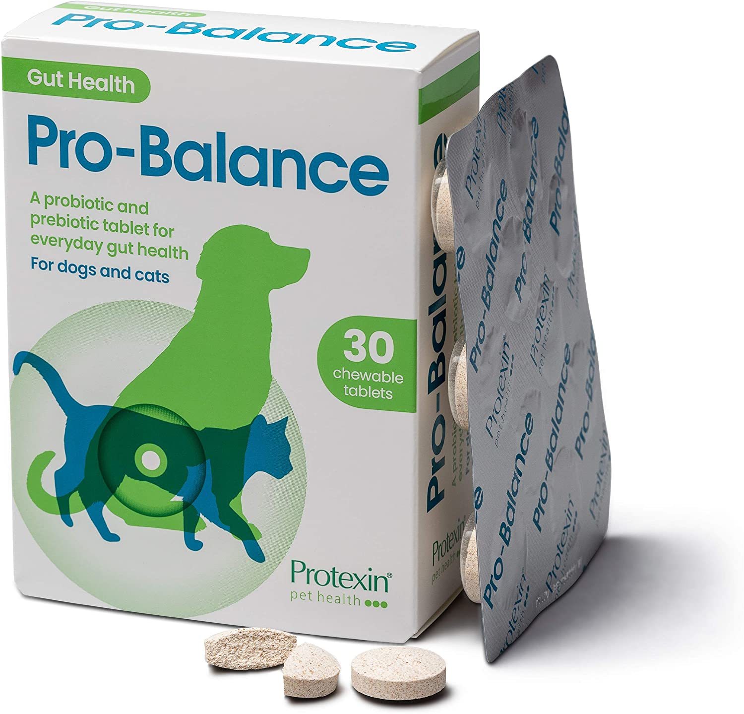 Protexin Pro-Balance probiotice și prebiotice sub formă de tablete masticabile pentru câini și pisici - zoom
