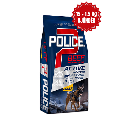 Police Adult Hypoallergenic Beef with Carrots & Rice