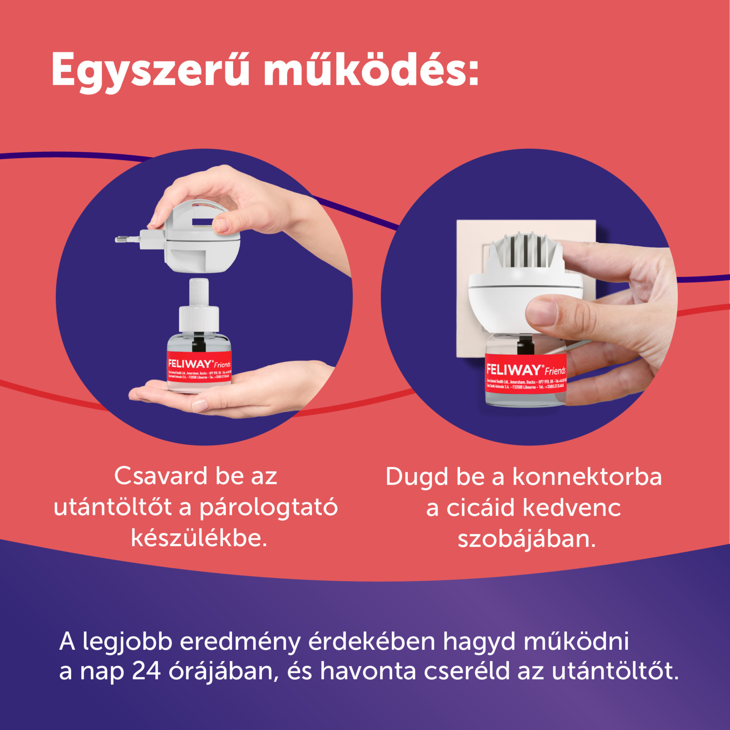 Feliway Friends nyugtató hatású párologtató macskáknak