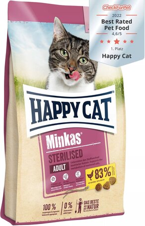 Happy Cat Minkas Sterilised | Száraztáp ivartalanított macskák igényei szerint