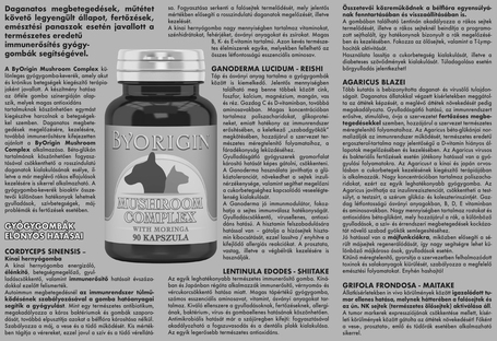 ByOrigin immunerősítő gomba kapszula 5 féle gyógygombával és Moringával