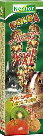 Nestor gyümölcsös és mogyorós XXL rúd rágcsálóknak és nyulaknak