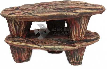 Többszintes kerámia teknős kilépő