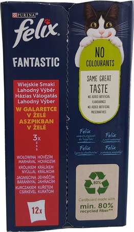 Felix Fantastic Házias Válogatás - Aszpikos macskaeledel