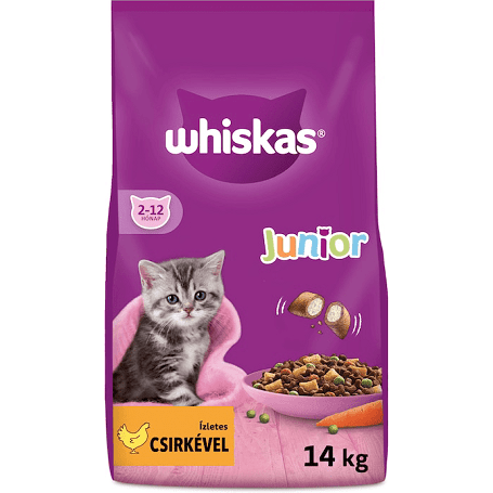 Whiskas Junior csirkehúsos szárazeledel 14 kg