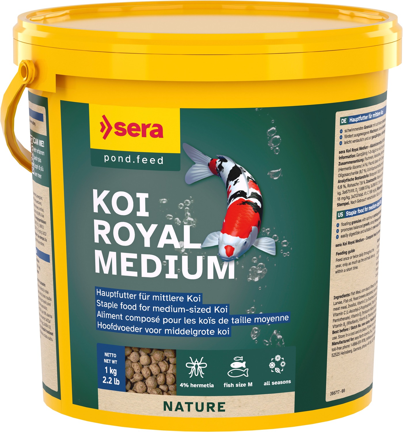 Sera Koi Royal Medium - Hrana pesti iaz granule