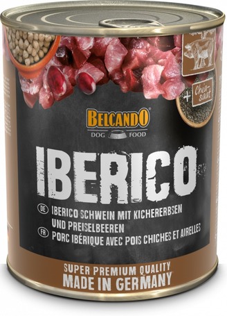 Belcando Iberico sertéshúsos, csicseriborsós és vörösáfonyás konzerv kutyáknak