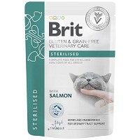Brit Veterinary Diets Cat Pouch Sterilised 12 x 85 g