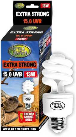 Reptile Nova Extra Strong UVB 15.0 energiatakarékos terrárium izzók