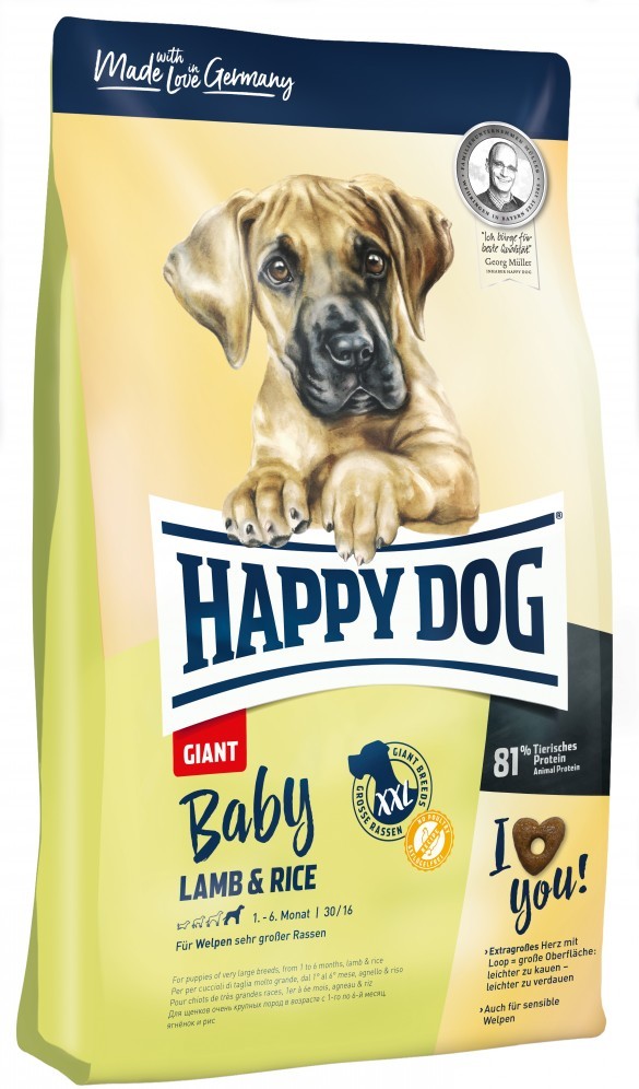 Happy Dog Baby Giant Lamb & Rice | Hrană uscată pentru pui de câini de talie foarte mare