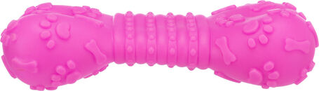 Trixie csont formájú sípoló apport gumiból tappancsos és csontos mintával